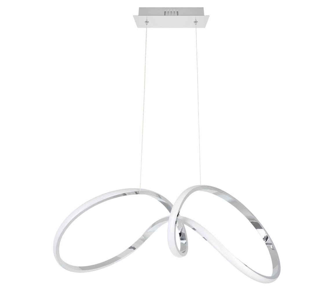 LED Lustr na lanku TESORO LED/48W/230V lesklý chrom