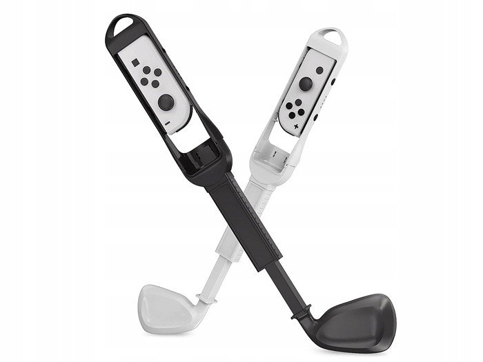 2 černé a bílé golfové hole Joy-Con Nintendo Switch Oled DSS-143