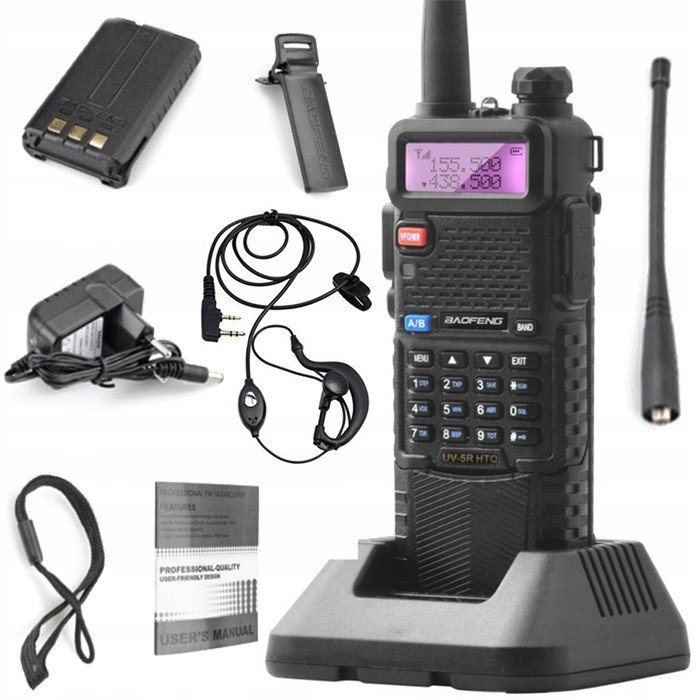 Baofeng UV-5R Htq 3800mAh Krátká vlnovka Pmr Radio