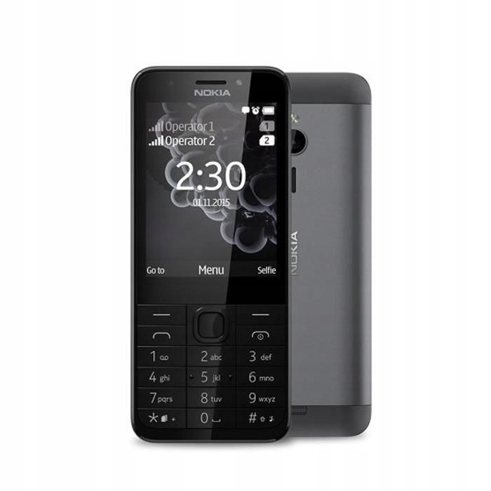 Telefon Nokia 230 Ds Černo-grafitový