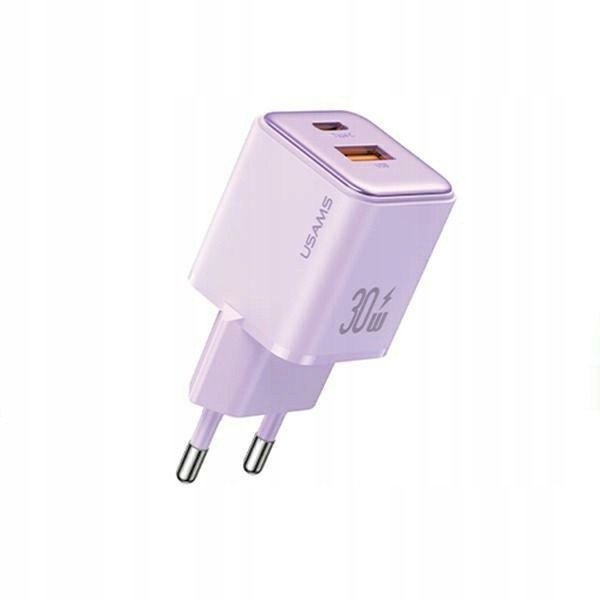 Usams Síťová nabíječka 1xUSB+1xUSB-C PD30W 3A