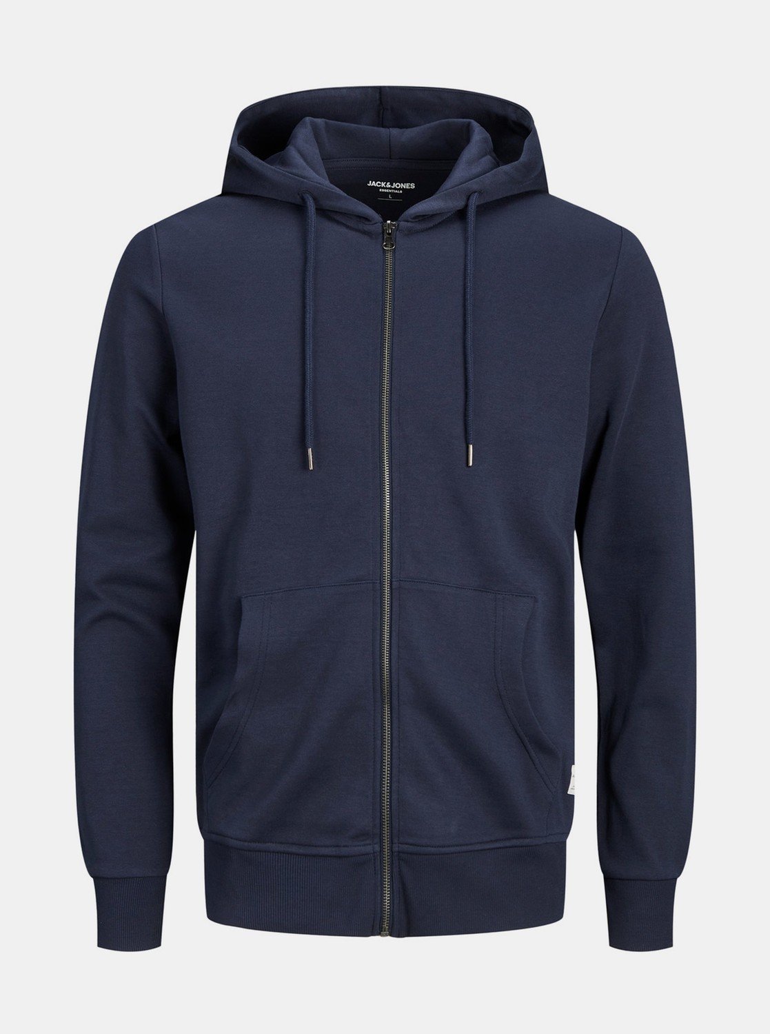 Tmavě modrá basic mikina s kapucí Jack & Jones - Pánské