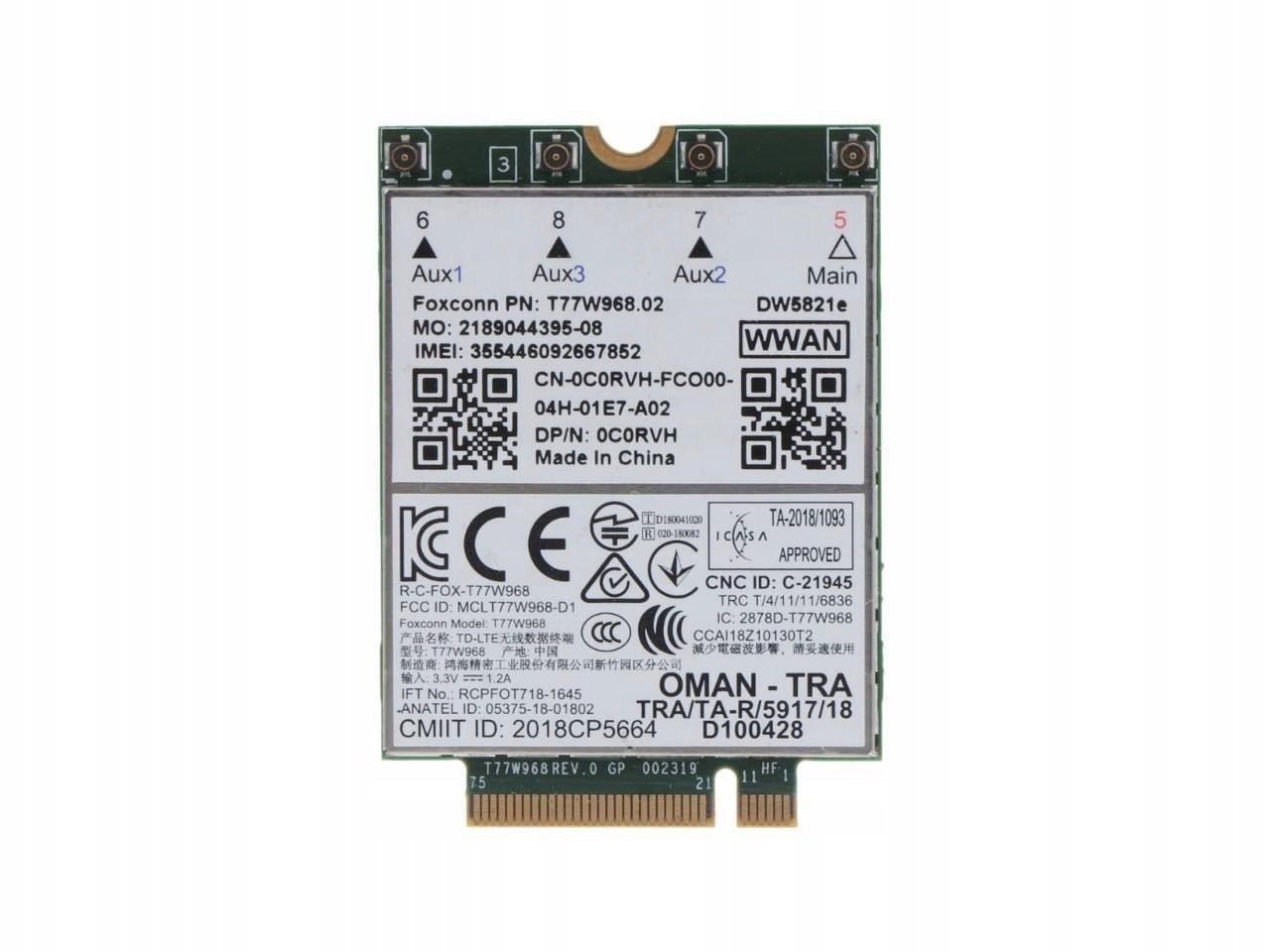 Modem Dell DW5821e eSIM Dell 5420 5424 7424