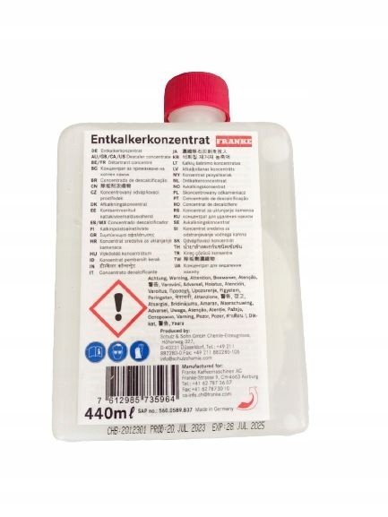 Franke Koncentrovaný Odvápňovač A300