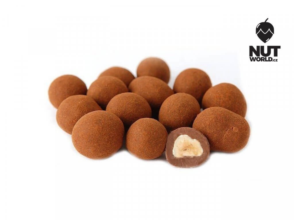 Nutworld.cz Lískové ořechy v mléčné čokoládě a skořici 50g Množství:: 50g