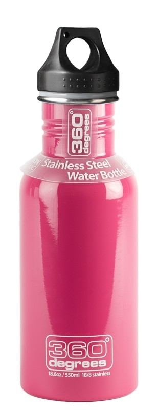 láhev 360° Degrees Stainless Drink Kids Bottle 350 ml with Kids Flip Cap, Pink velikost: OS (UNI)