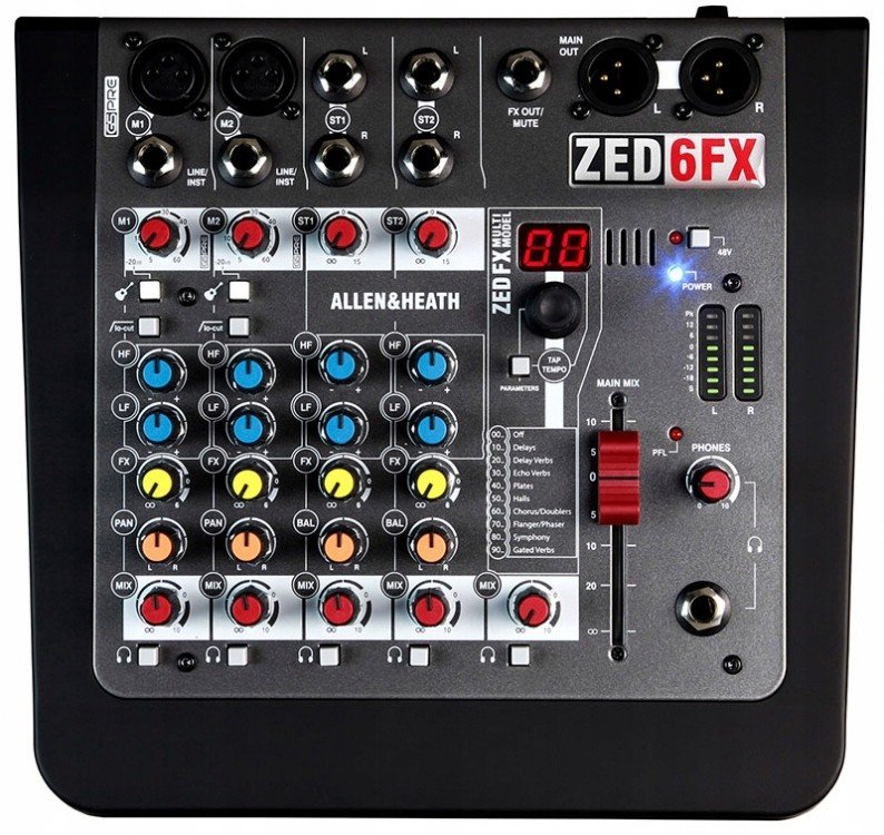 Allen & Heath Zed 6 Fx Analogový Audio Mixážní Pult