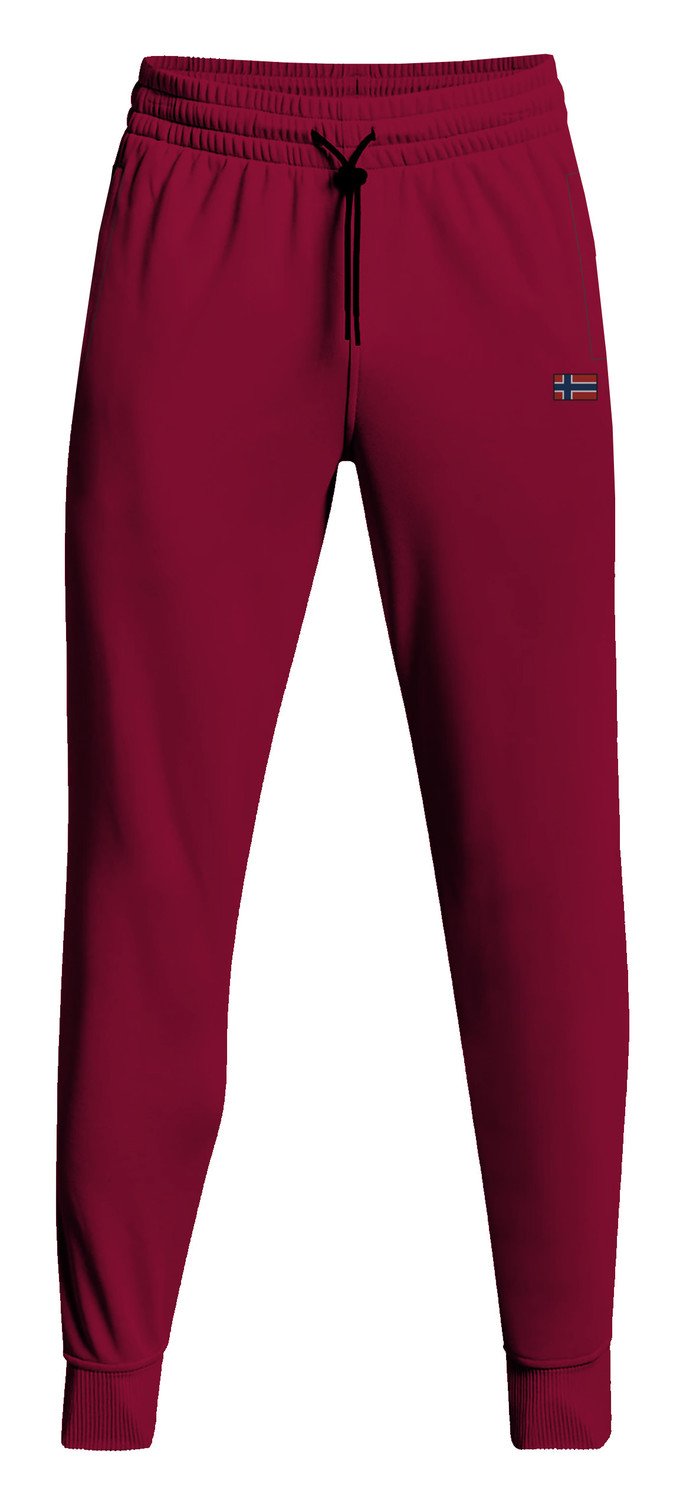 NORWAY TROUSERS FLEECE Pánské tepláky US M 129446 Bordeaux