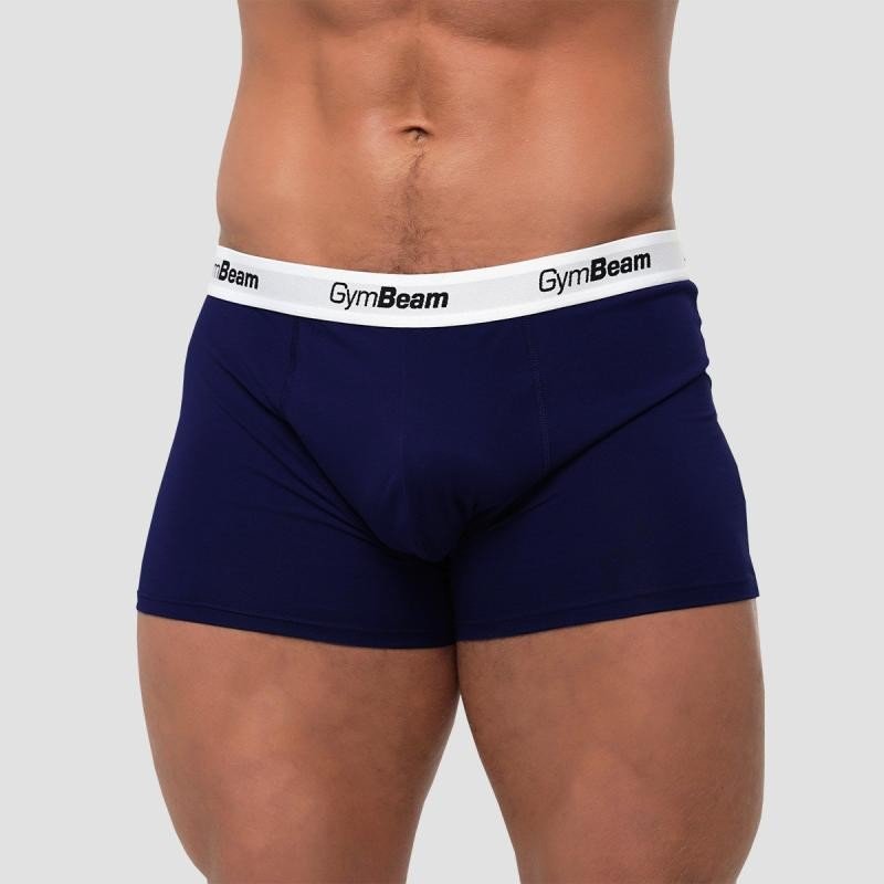 GymBeam Pánské boxerky Essentials 3Pack Navy
