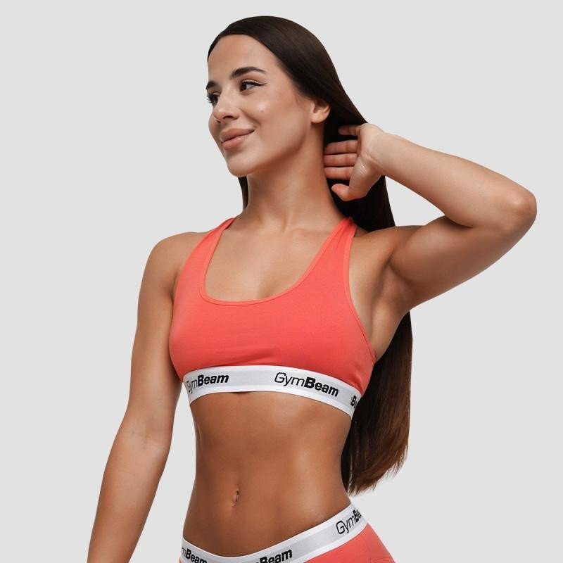 GymBeam Podprsenka Bralette Strawberry Red