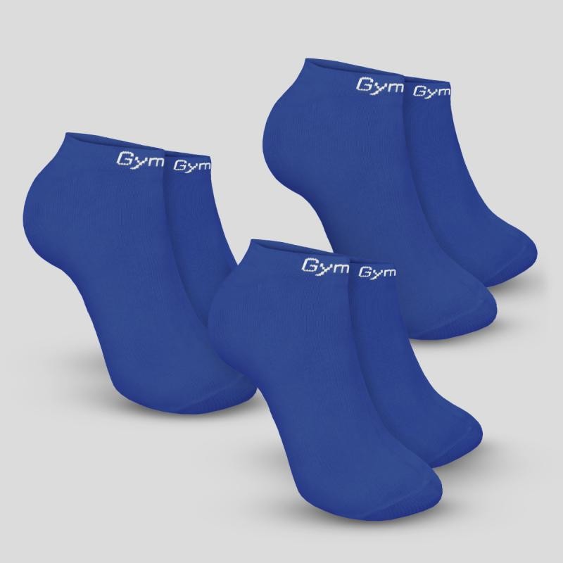 GymBeam Ponožky Ankle Socks 3Pack Blue