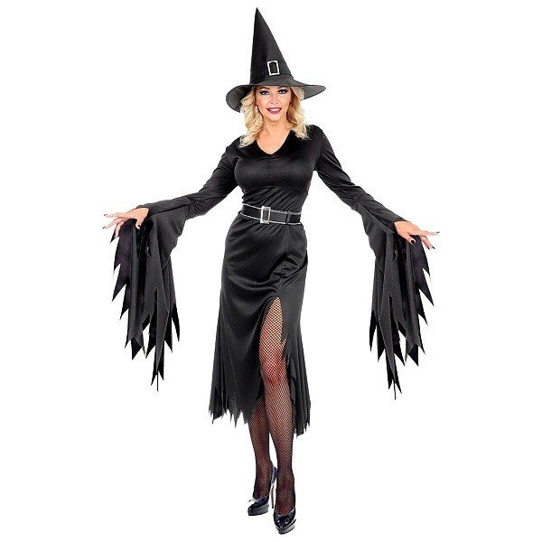 Kostým čarodějka černé šaty