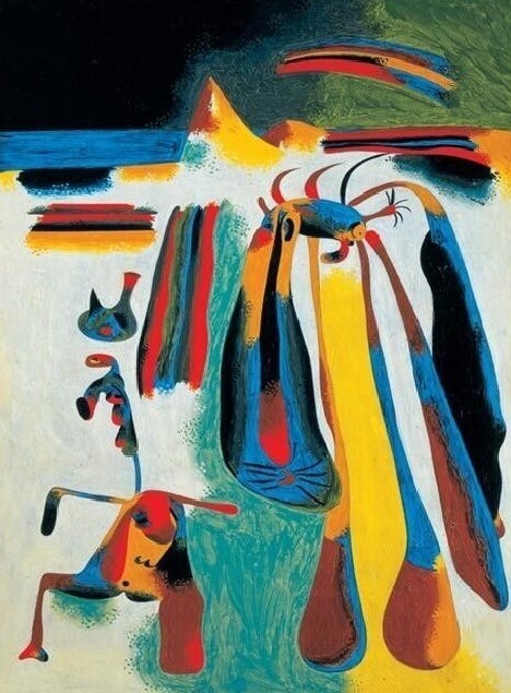 MIGNECO&SMITH Umělecký tisk Odpočinek katalánského rolníka - Paysan Catalan au Repos, 1936, Joan Miró, (60 x 80 cm)