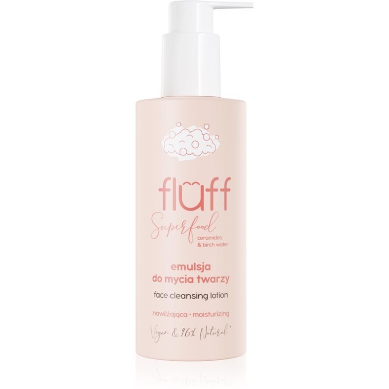 Fluff Superfood čisticí mléko na obličej Ceramides & Birch Water 150 ml