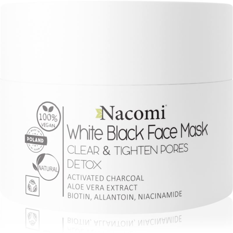 Nacomi White & Black čisticí pleťová maska 50 ml