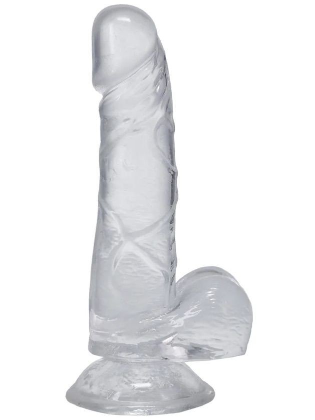 Doc Johnson Transparentní realistické dildo Dick in a Bag 6" – Doc Johnson