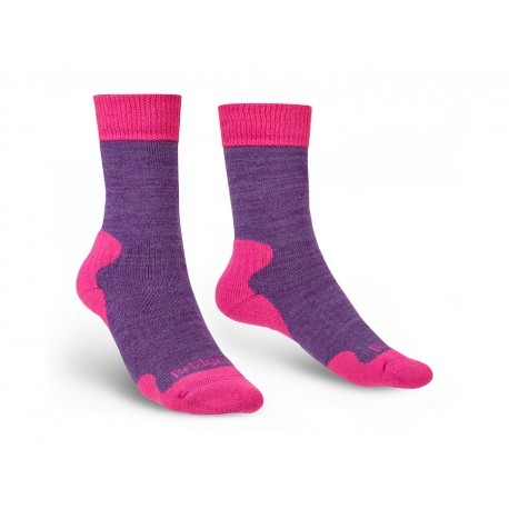 Bridgedale Explorer HW MC Boot Womens purple trekové ponožky velmi teplé Merino vlna  S/3-4,5 UK (35-37 EUR)