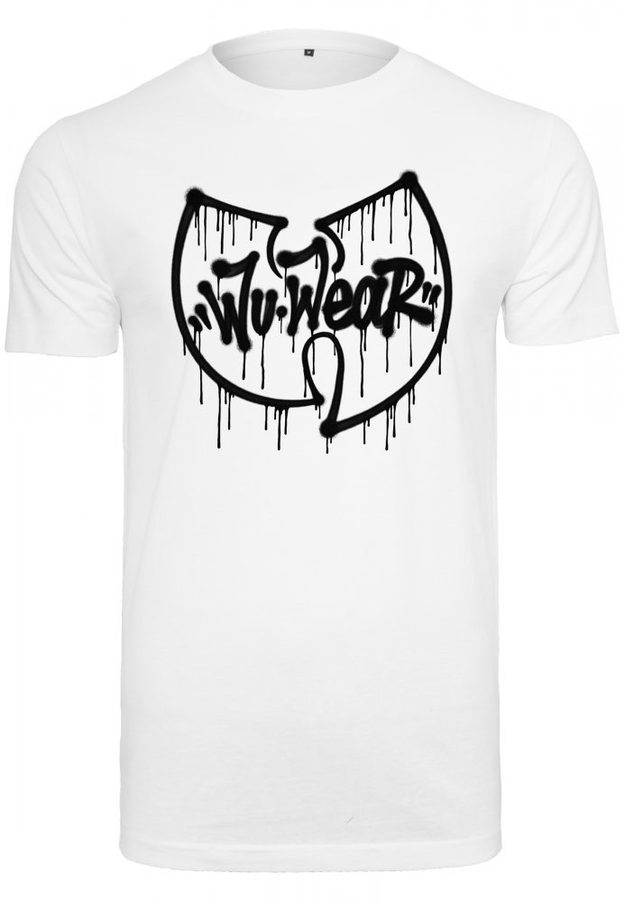 Wu Wear Dripping Logo Tee - white XL