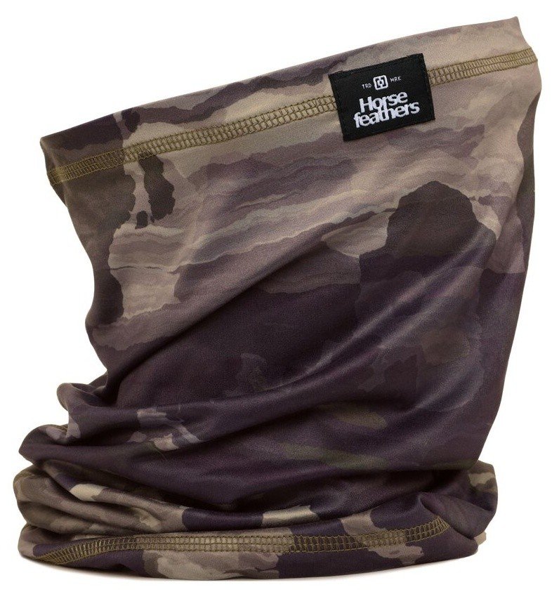 Maskáčový šátek Horsefeathers Lightweight Neck Warmer - hnědé camo