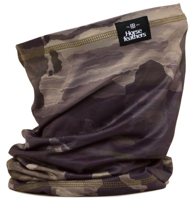 Maskáčový nákrčník Horsefeathers Neck Warmer - hnědé camo