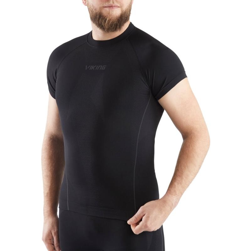 Triko Viking Eiger Top - pánské, krátký, černá - velikost 2XL