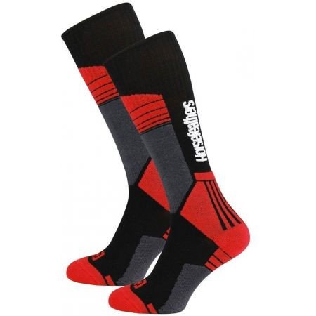 Ponožky Snb Horsefeathers Rory Thermolit - Červená - 11/13