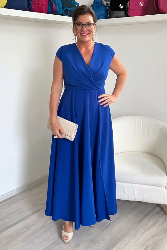 Modré společenské šaty Marconi Afrodita 36