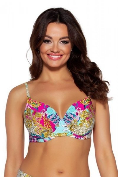 Ava  sk 172 Turquoise paisley Plavková podprsenka 75D Mix