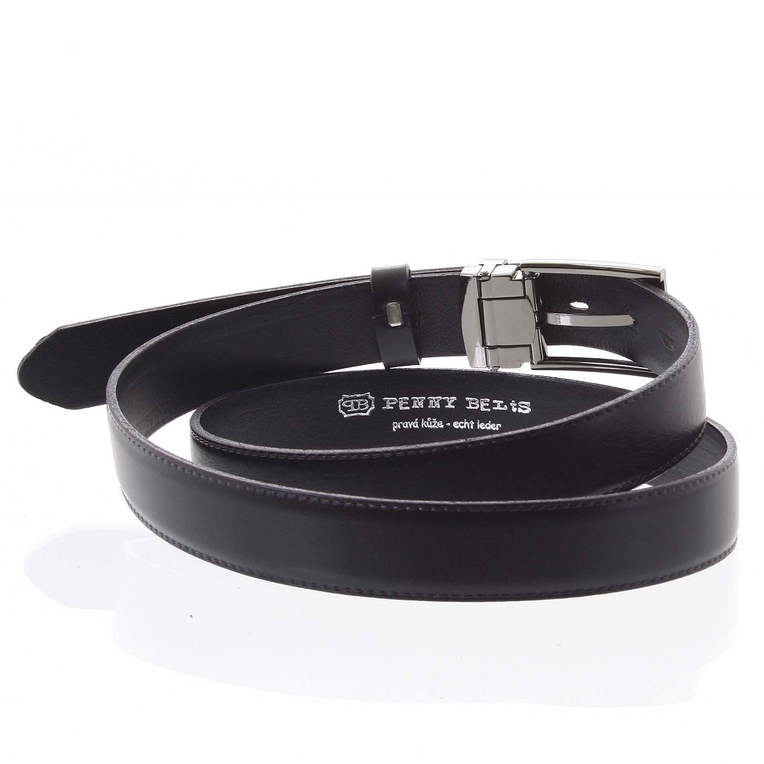 Pánský kožený opasek Ervín černý vel. 115