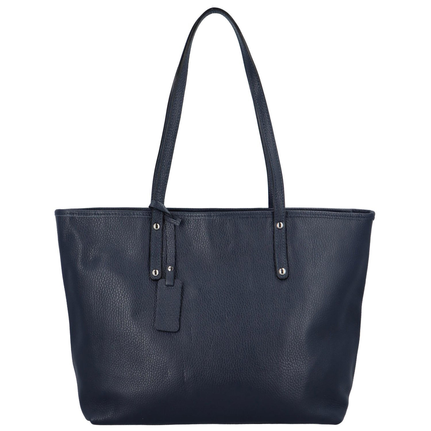 Trendy dámská kožená kabelka Sabrina,  tmavě modrá