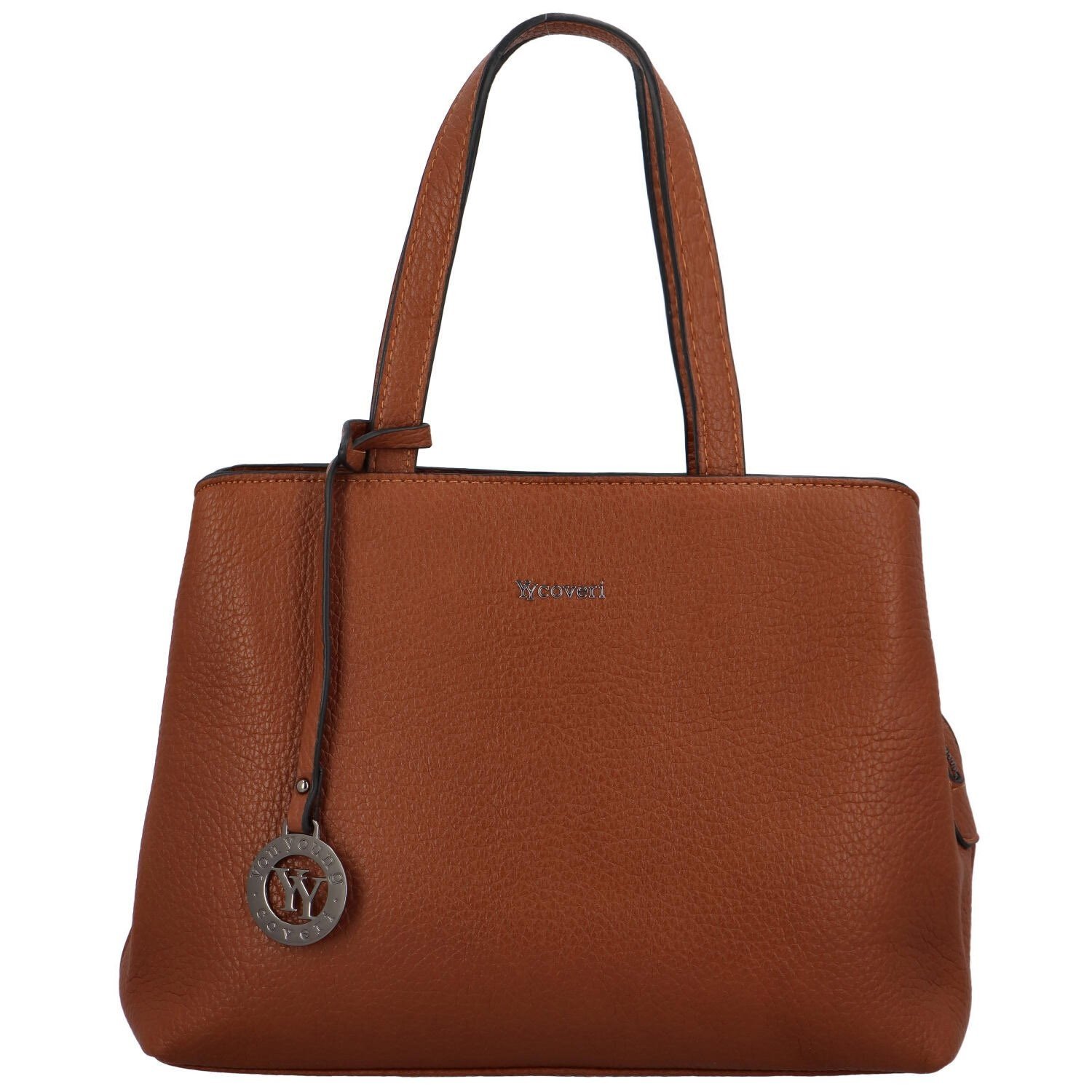 Elegantní dámská kabelka do ruky Georgina, koňaková