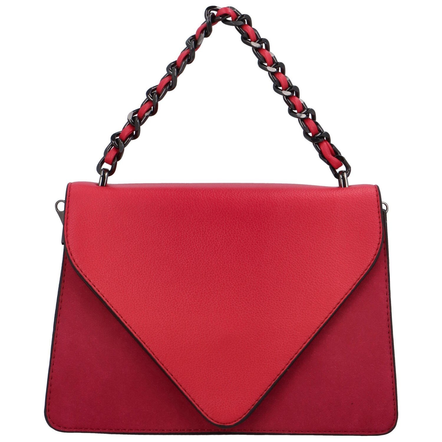 Luxusní dámská koženková kabelka Trinida , tmavě růžová