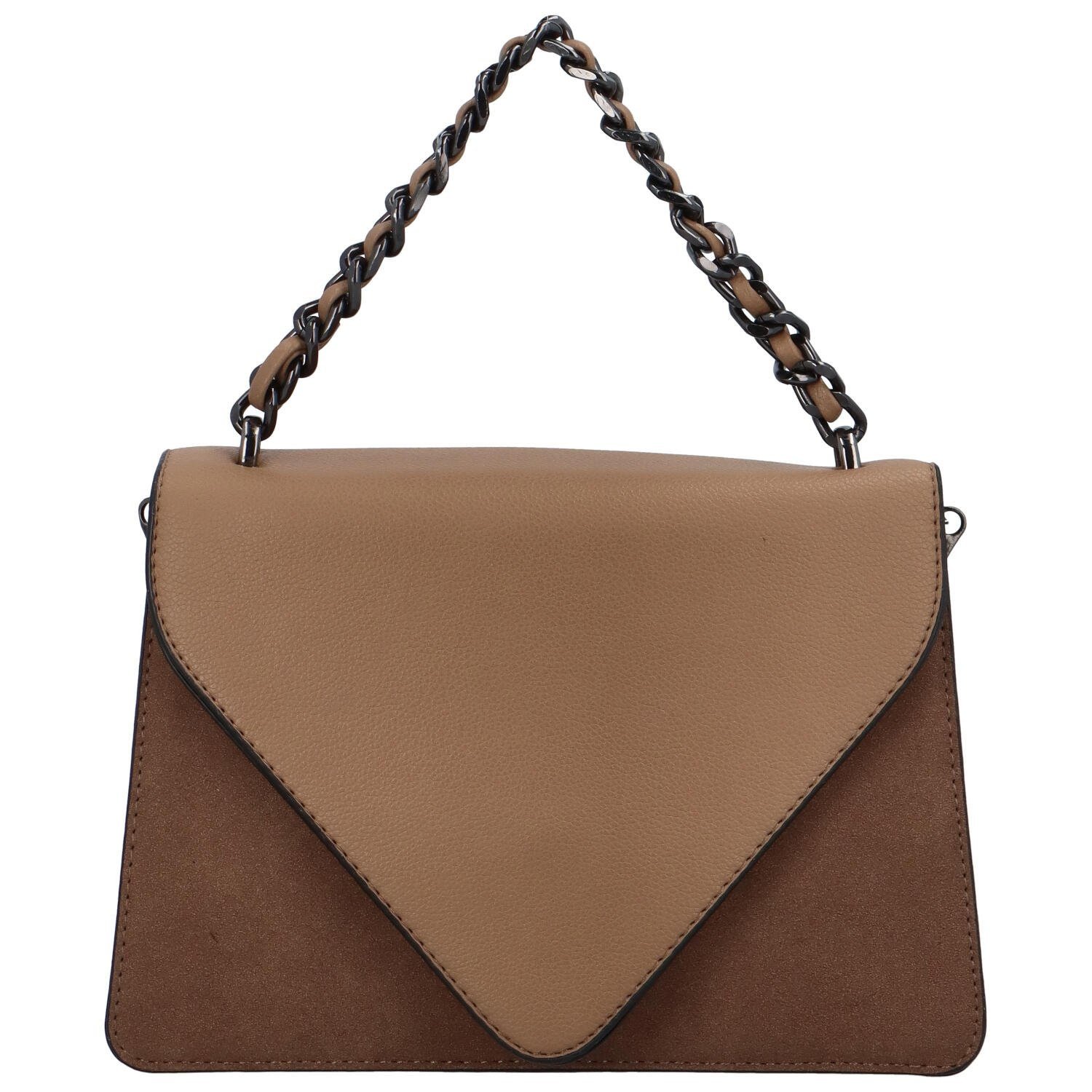 Luxusní dámská koženková kabelka Trinida , světle hnědá