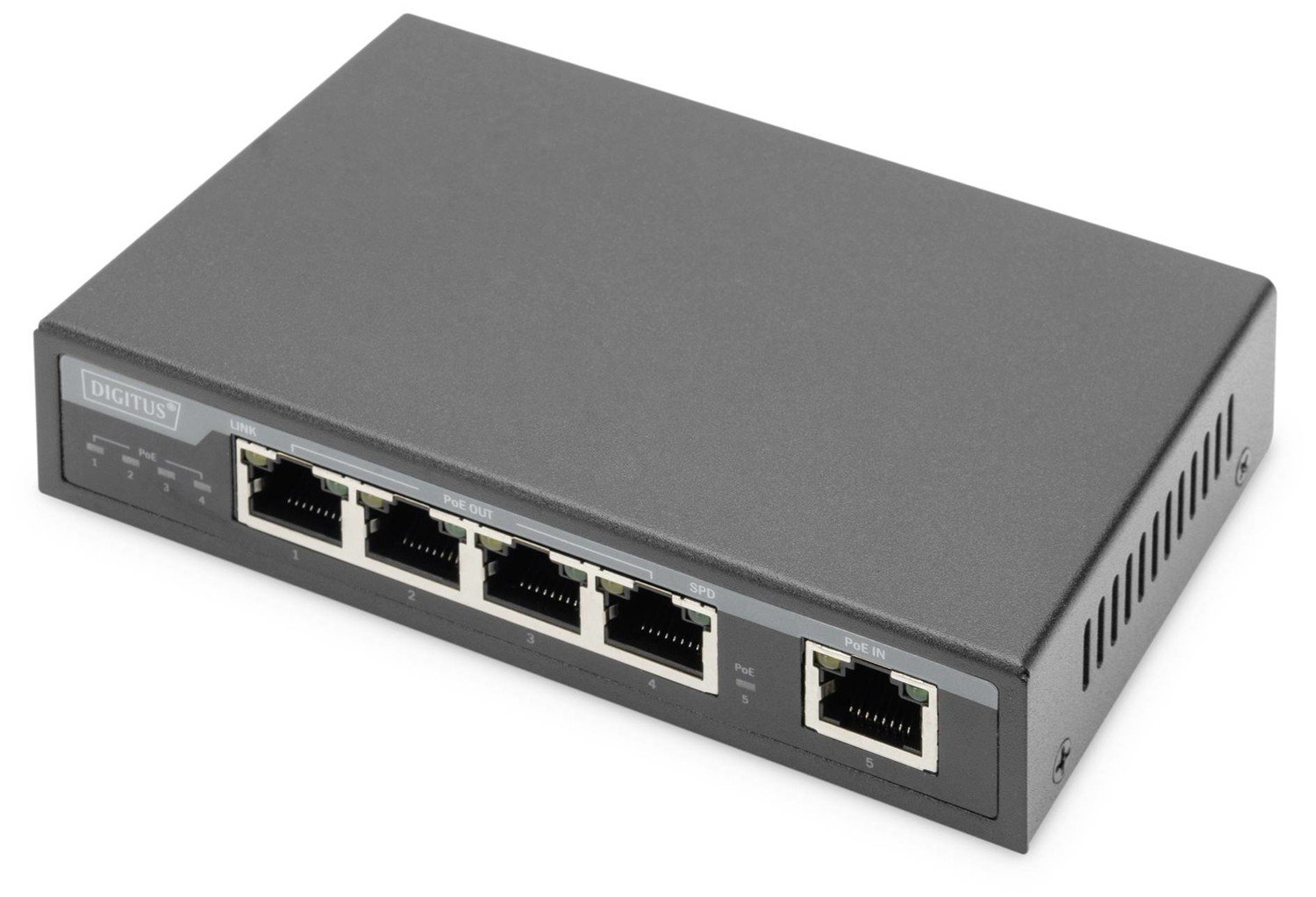 Digitus DN-95128-1 PoE extender 1 GBit/s IEEE 802.3af (12.95 W), IEEE 802.3at (25.5 W), IEEE 802.3bt, IEEE802.3af (15,4 W), IEEE802.3at (30 W)