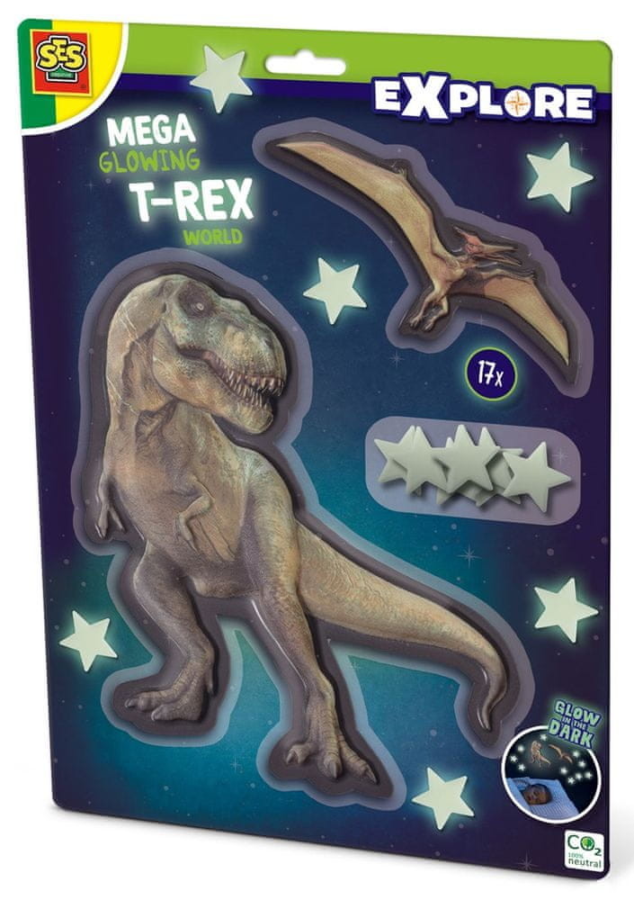 SES Explore svítící dinosauři T-REX