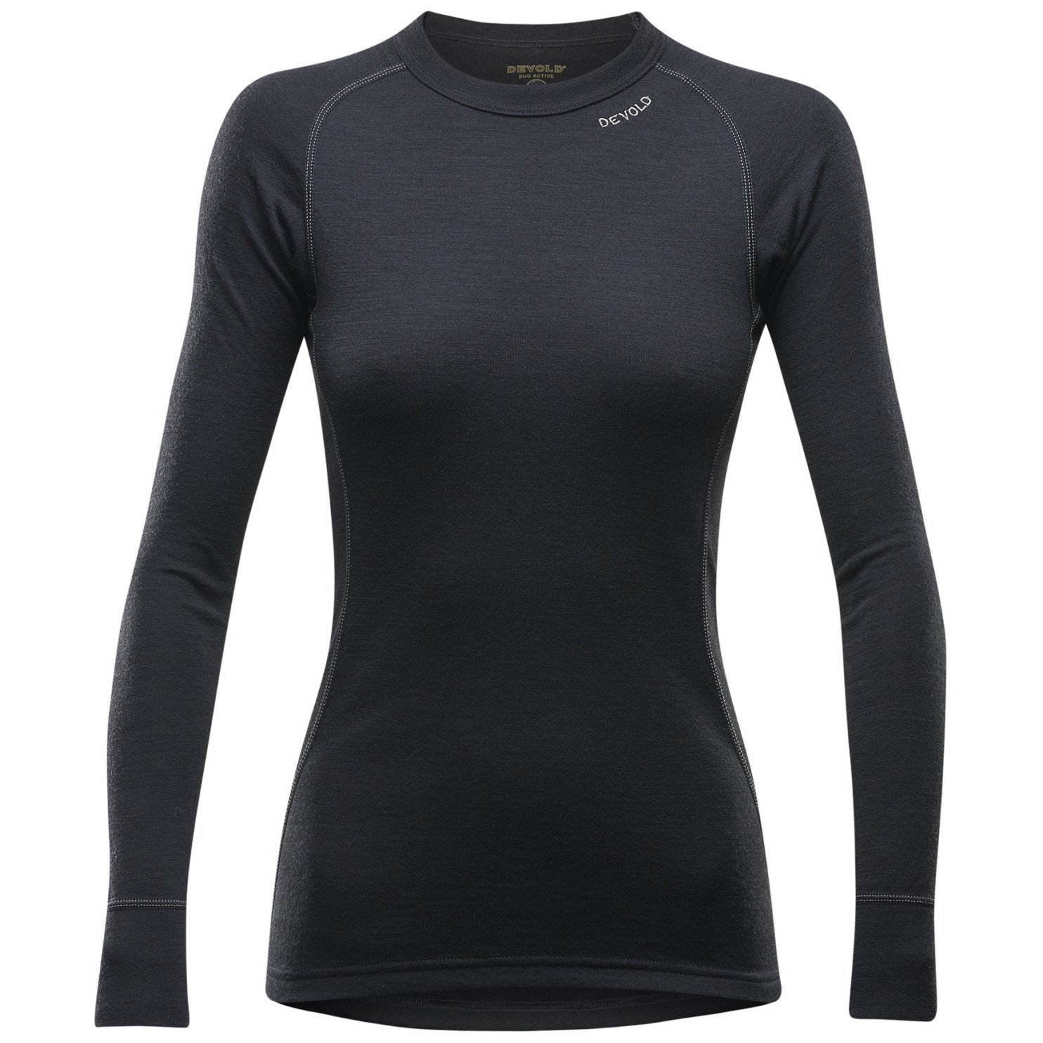 Dámské funkční triko Devold Duo Active Woman Shirt LS Velikost: XS / Barva: černá