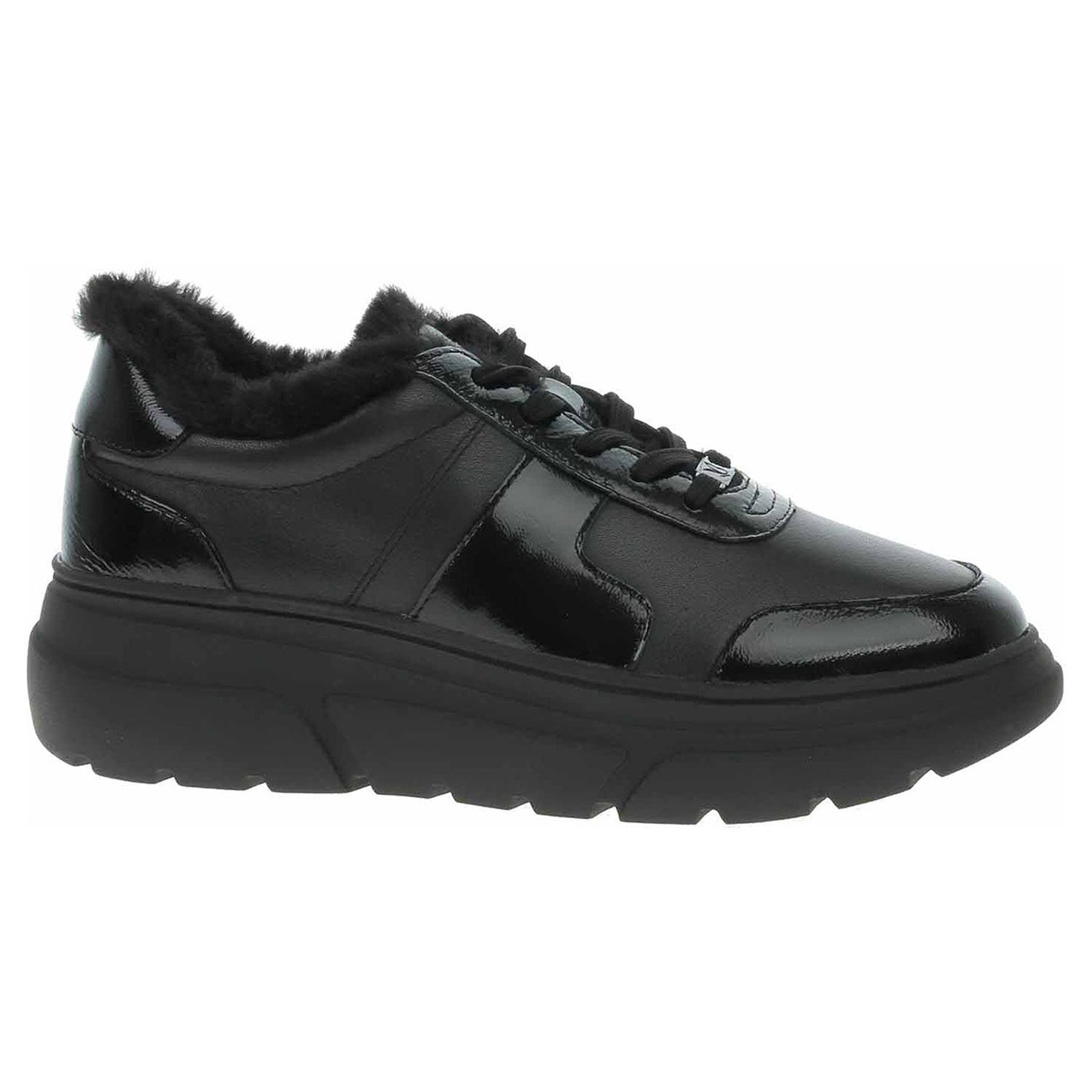 Ecco Dámské polobotky Caprice 9-23704-41 black comb 23101046