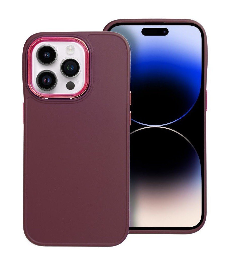 Kryt TopQ Frame iPhone 14 Pro fialový 108773