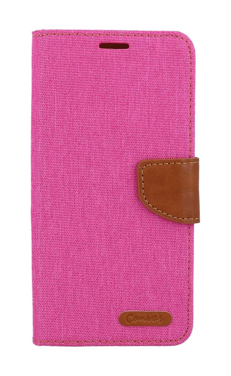 Pouzdro Canvas Samsung A54 5G knížkové růžové 108416
