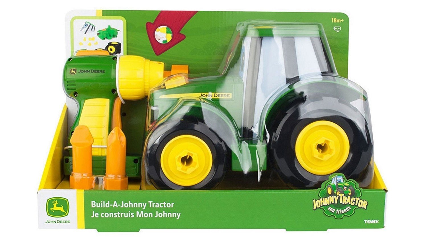 JD Kids John Deere Traktor Johnny montovací 23 cm