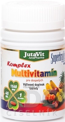 JuvaPharma Kft. JutaVit Multivitamin Komplex pro dospělé tbl 1x45 ks 45 ks