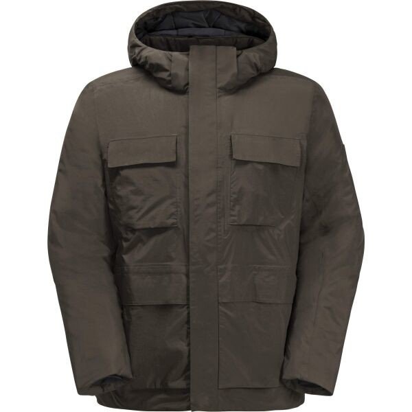 Jack Wolfskin TEXTOR UTILITY JKT M Pánská outdoorová bunda, khaki, veľkosť M