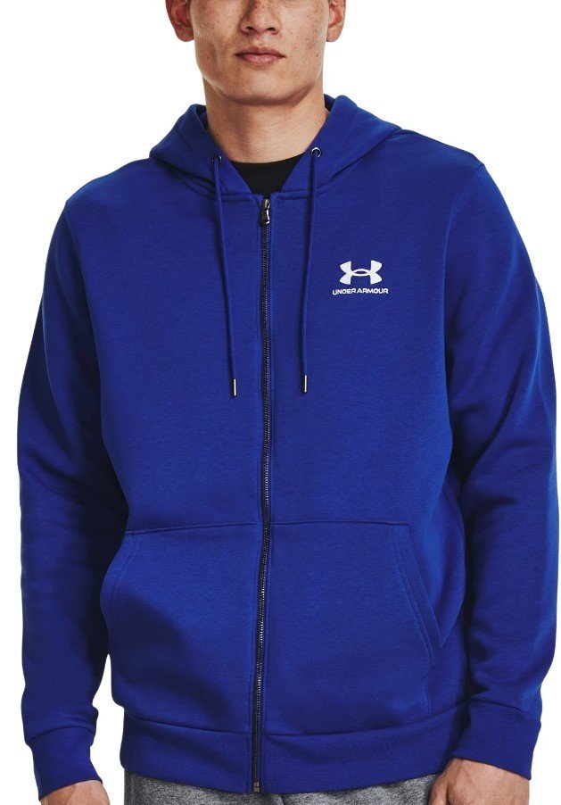 Mikina s kapucí Under Armour UA Essential Fleece FZ Hood-BLU