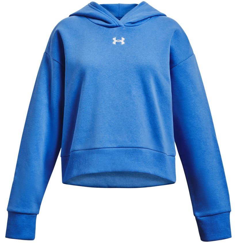 Mikina s kapucí Under Armour UA Rival Fleece Crop Hoodie-BLU