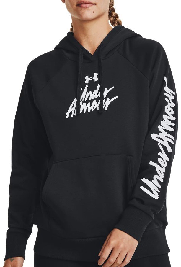 Mikina s kapucí Under Armour UA Rival Fleece Graphic Hdy-BLK