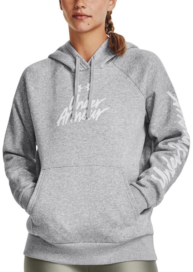 Mikina s kapucí Under Armour UA Rival Fleece Graphic Hdy-GRY