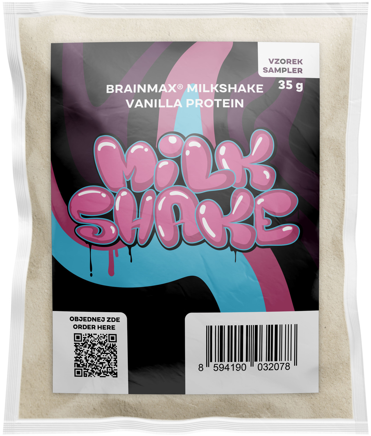 BrainMax Milkshake Protein, 35 g Příchuť: Vanilka