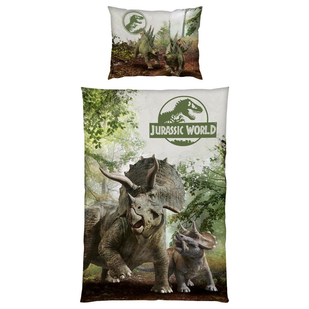 DĚTSKÉ POVLEČENÍ, 140/200 cm, hnědá, zelená, bílá