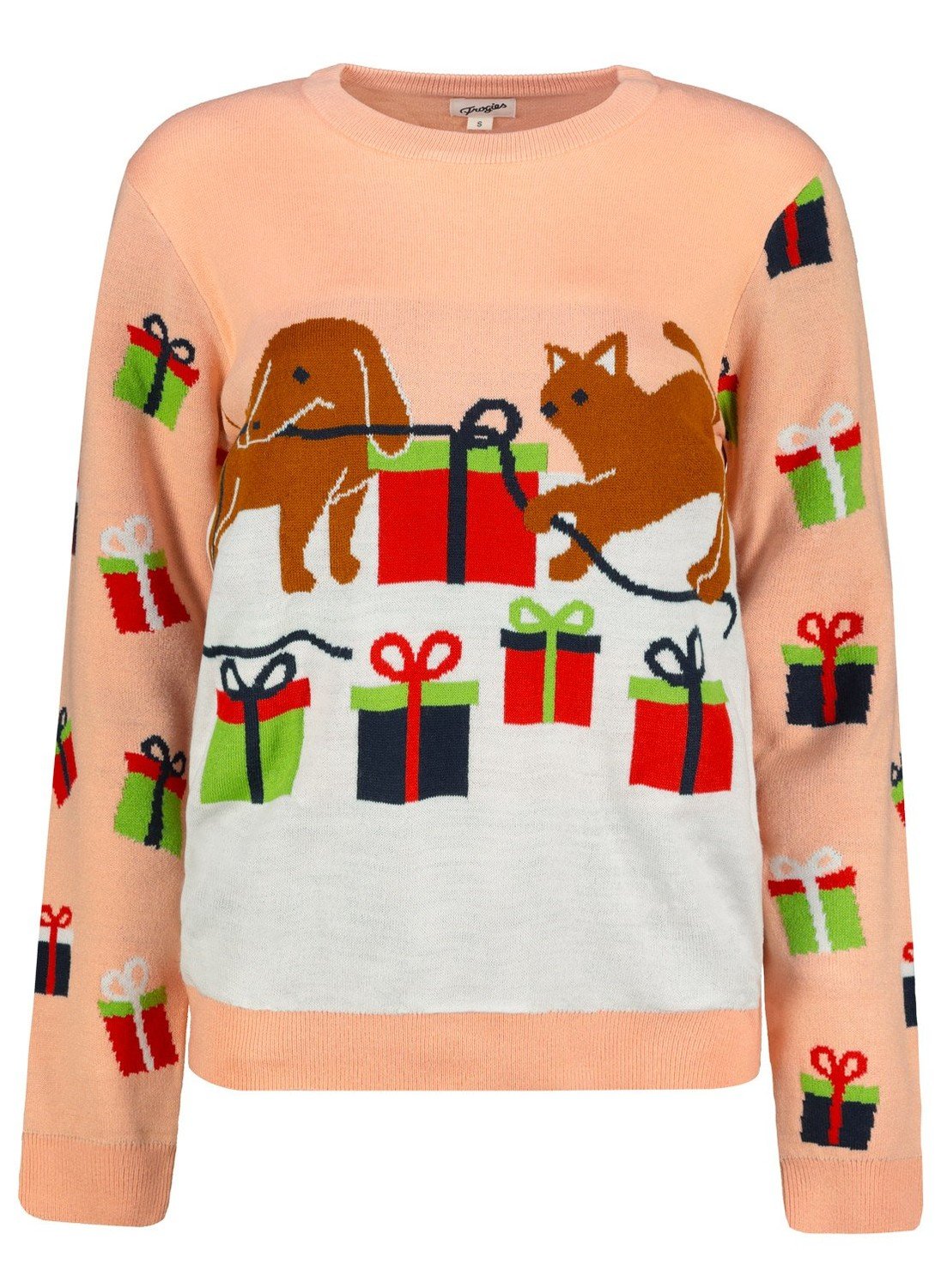Dámský svetr Cat Dog Frogies Christmas