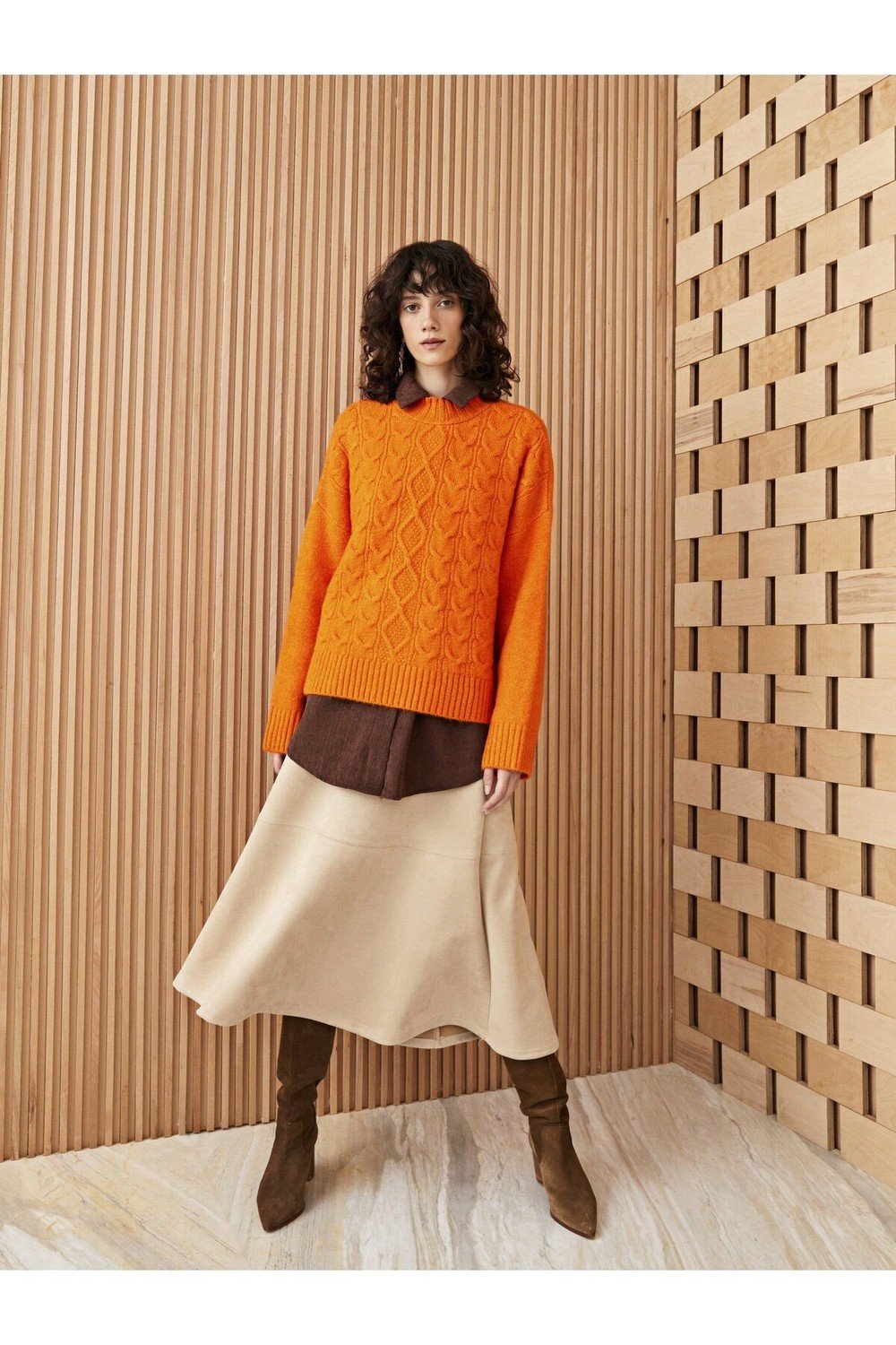 LC Waikiki Women's Straight A-Line Skirt